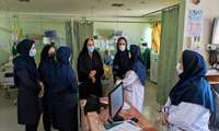 بازدید مدیر امور پرستاری دانشگاه و کارشناسان ستادی از بخش های بیمارستان شهید بهشتی انزلی