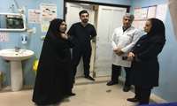 بازدید شبانه مدیر امور پرستاری دانشگاه از مرکز آموزشی درمانی رازی 