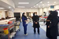   بازدید مدیر پرستاری دانشگاه و کارشناس ستادی از بخش های مختلف بیمارستان دکتر پیروز لاهیجان  