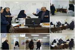 حضور معاون درمان و  مدیر امور  پرستاری دانشگاه در مر کز جامع سلامت 2 خشکبیجار مرکز جامع سلامت روستایی جیرکویه