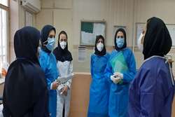 بازدید نوروزی کارشناس مدیریت پرستاری و کارشناس معاونت درمان دانشگاه از مرکز آموزشی درمانی رازی