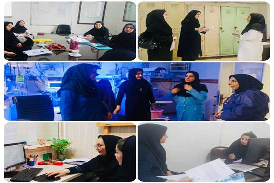 بازدید نظارتی کارشناسان مدیریت امور پرستاری دانشگاه از مرکز آموزشی درمانی الزهرا(س) 