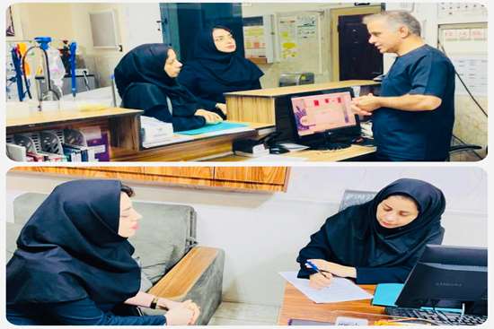 بازدید کارشناس مدیریت پرستاری از بیمارستان ولی عصر (عج) نیروی دریایی ارتش  