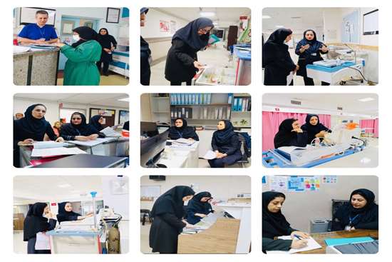 بازدید نظارتی کارشناسان مدیریت امور پرستاری دانشگاه از مرکز آموزشی درمانی حشمت مورخ 2 اذر 1404 