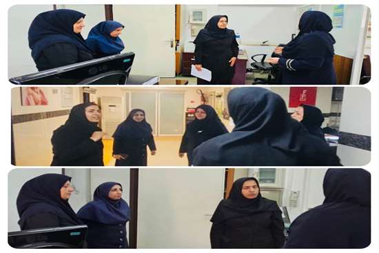 بازدید نظارتی کارشناسان مدیریت امور پرستاری دانشگاه از مرکز آموزشی درمانی الزهرا  