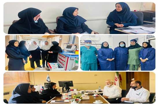 بازدید کارشناس مدیریت امور پرستاری دانشگاه از بیمارستان رسول اکرم(ص) تامین اجتماعی 
