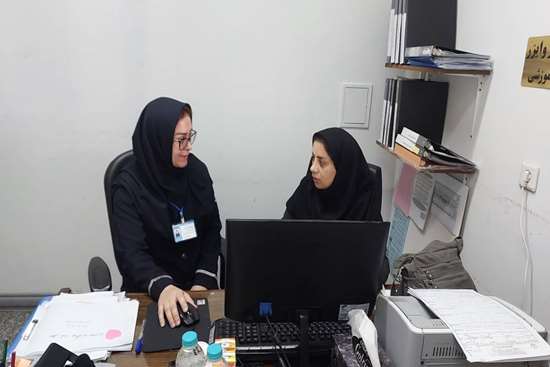 بازدید کارشناس مدیریت امور پرستاری دانشگاه از بیمارستان ۳۱ خرداد منجیل 