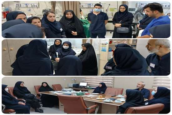 بازدید مدیر پرستاری از پورسینا 