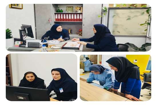 بازدید نظارتی کارشناسان مدیریت امور پرستاری دانشگاه ازمرکز آموزشی درمانی ولایت 